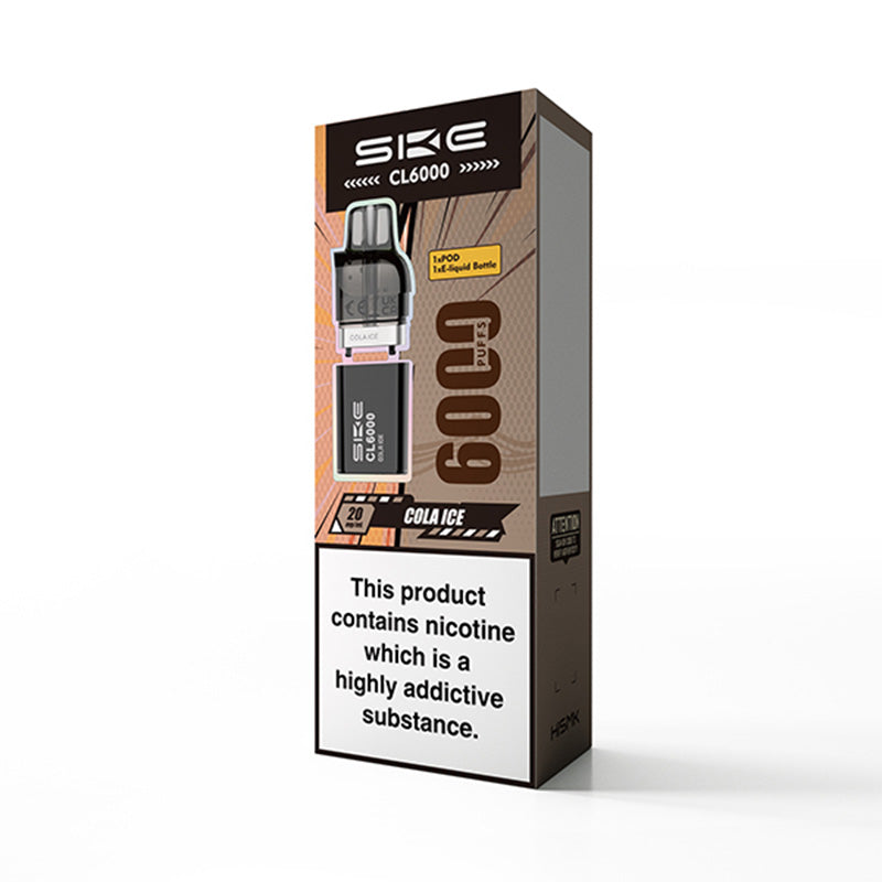 SKE Crystal CL6000 Cola Ice Prefilled Pod