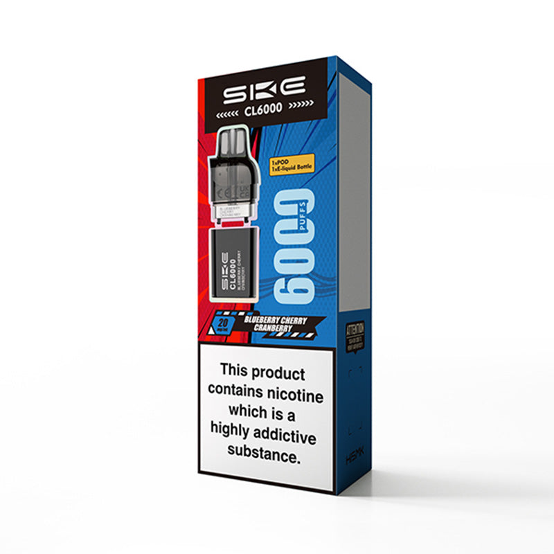 SKE Crystal CL6000 Blueberry Cherry Cranberry Prefilled Pod