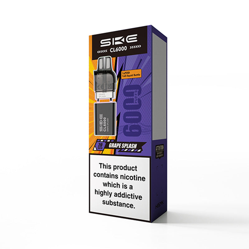 SKE Crystal CL6000 Grape Splash Prefilled Pod
