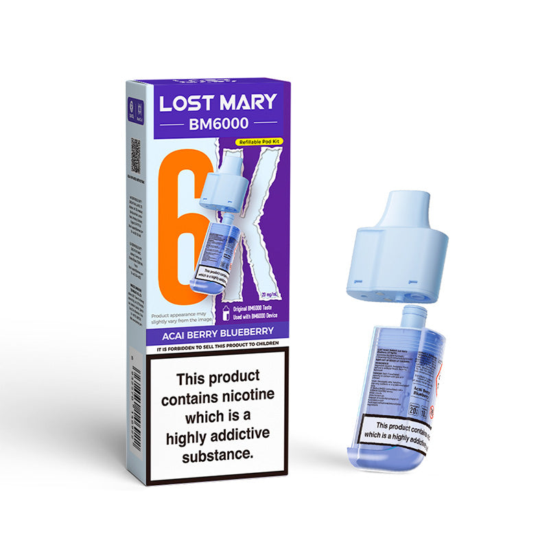 Lost Mary BM6000 Acai Berry Blueberry Prefilled Pod