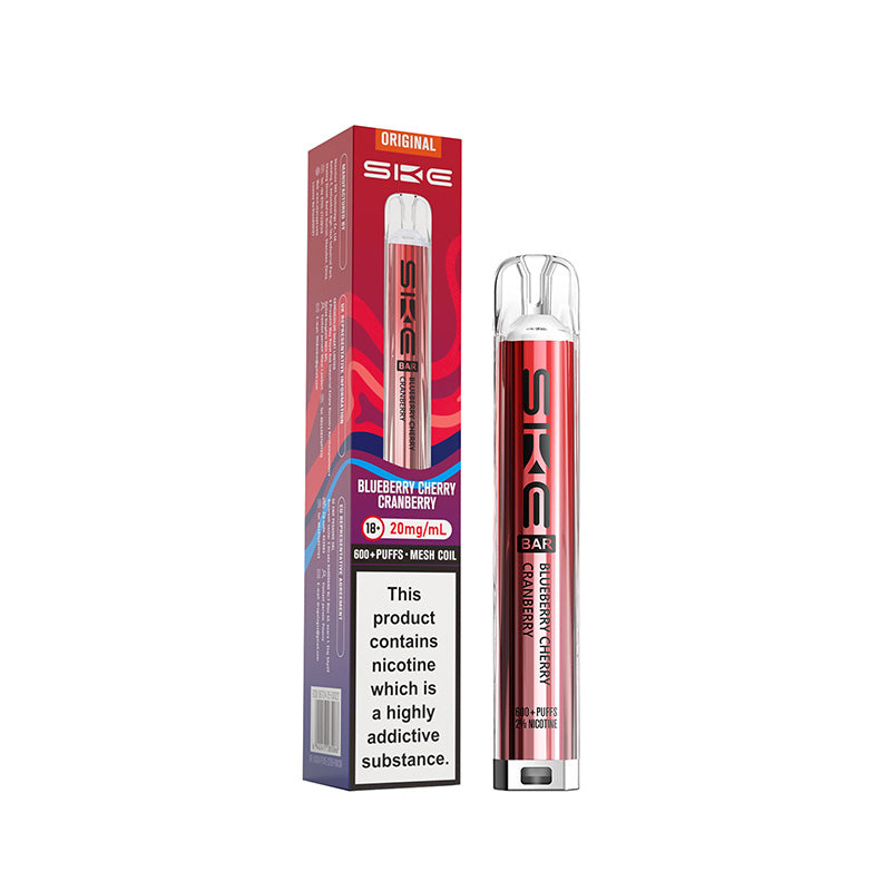 SKE Bar 600 Blueberry Cherry Cranberry Prefilled Pod Kit