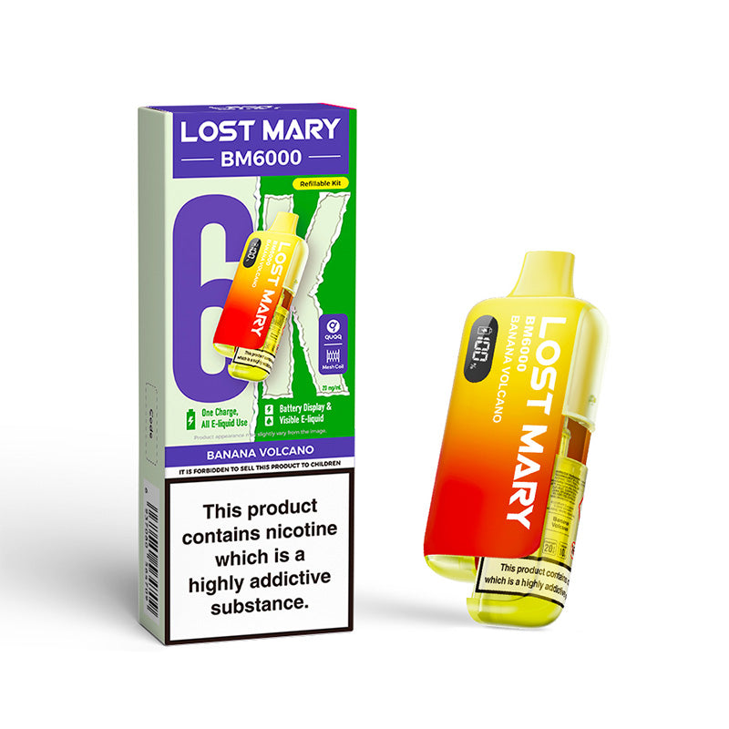 Lost Mary BM6000 Banana Volcano Prefilled Pod Kit