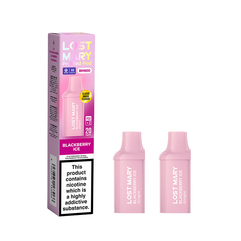 Lost Mary BM600 Blackberry Ice Prefilled Pods 2 Pack