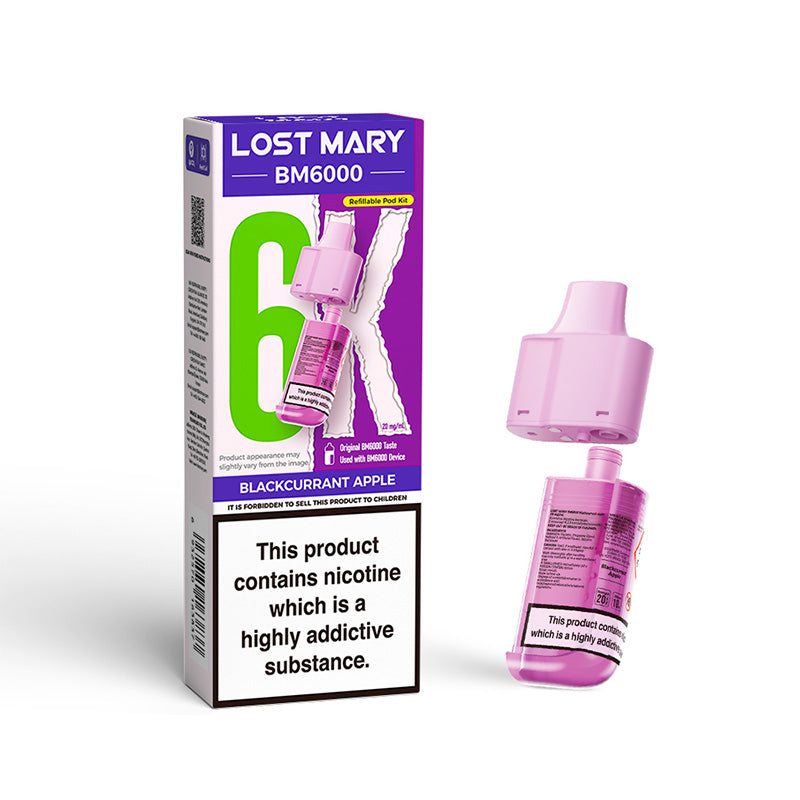 Lost Mary BM6000 Blackcurrant Apple Prefilled Pod