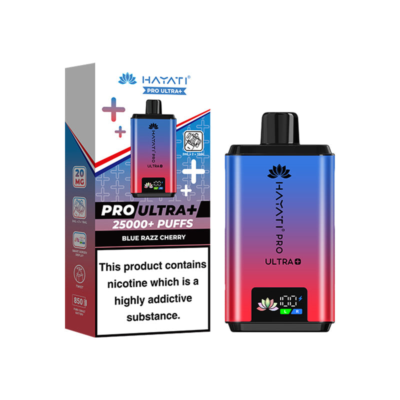 Hayati Pro Ultra+ 25K Blue Razz Cherry Prefilled Pod Kit