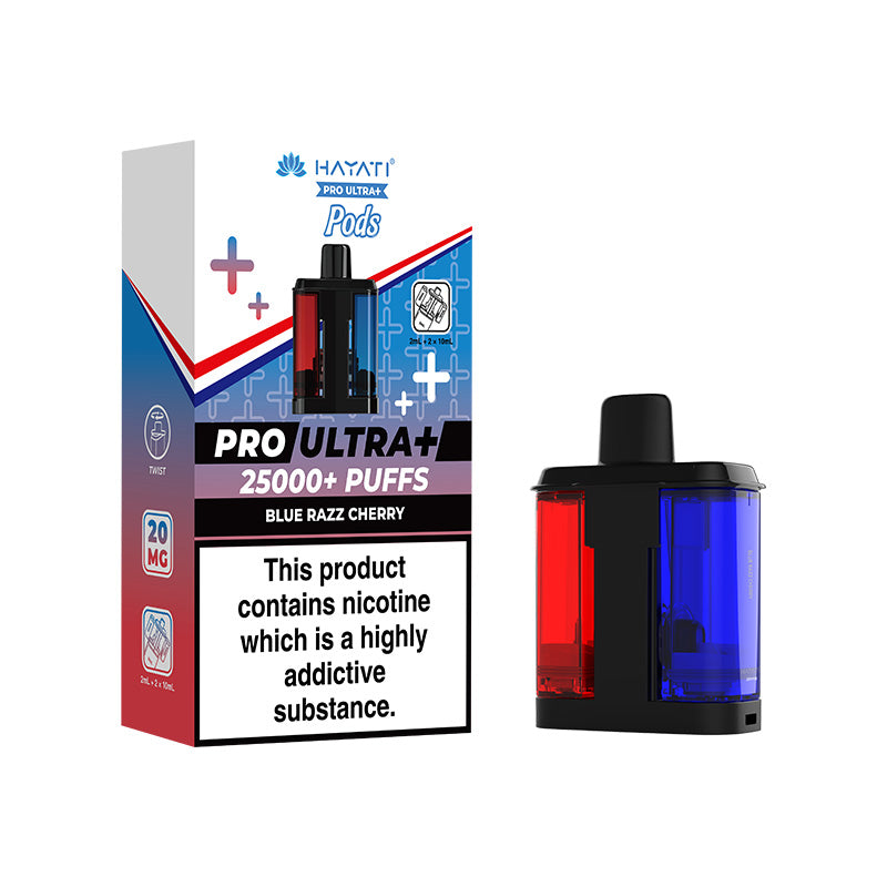 Hayati Pro Ultra+ 25K Blue Razz Cherry Prefilled Pod