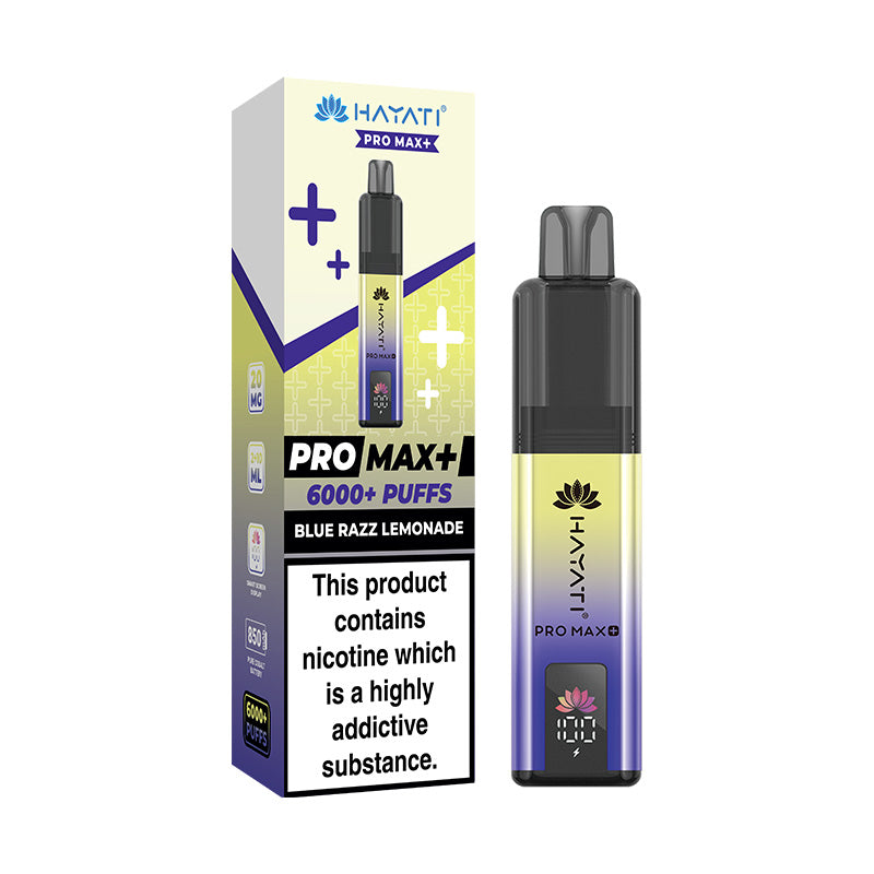 Hayati Pro Max 6K Blue Razz Lemonade Prefilled Pod Kit