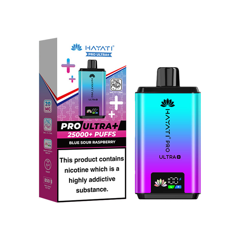 Hayati Pro Ultra+ 25K Blue Sour Raspberry Prefilled Pod Kit