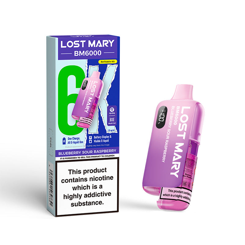 Lost Mary BM6000 Blueberry Sour Raspberry Prefilled Pod Kit