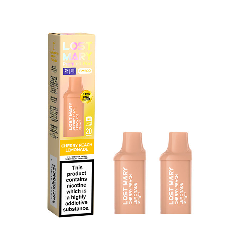 Lost Mary BM600 Cherry Peach Lemonade Prefilled Pods 2 Pack