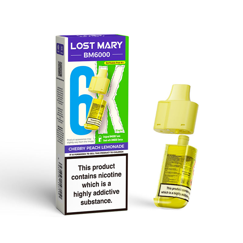 Lost Mary BM6000 Cherry Peach Lemonade Prefilled Pod