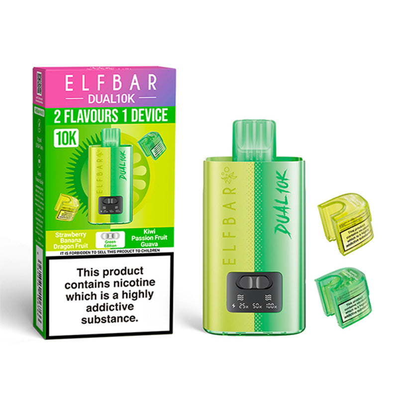 ELF BAR Dual 10K Green Edition Prefilled Pod Kit
