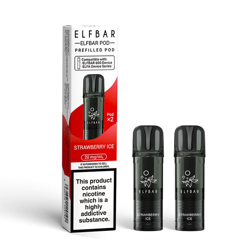 ELF BAR 600 Strawberry Ice Prefilled Pod
