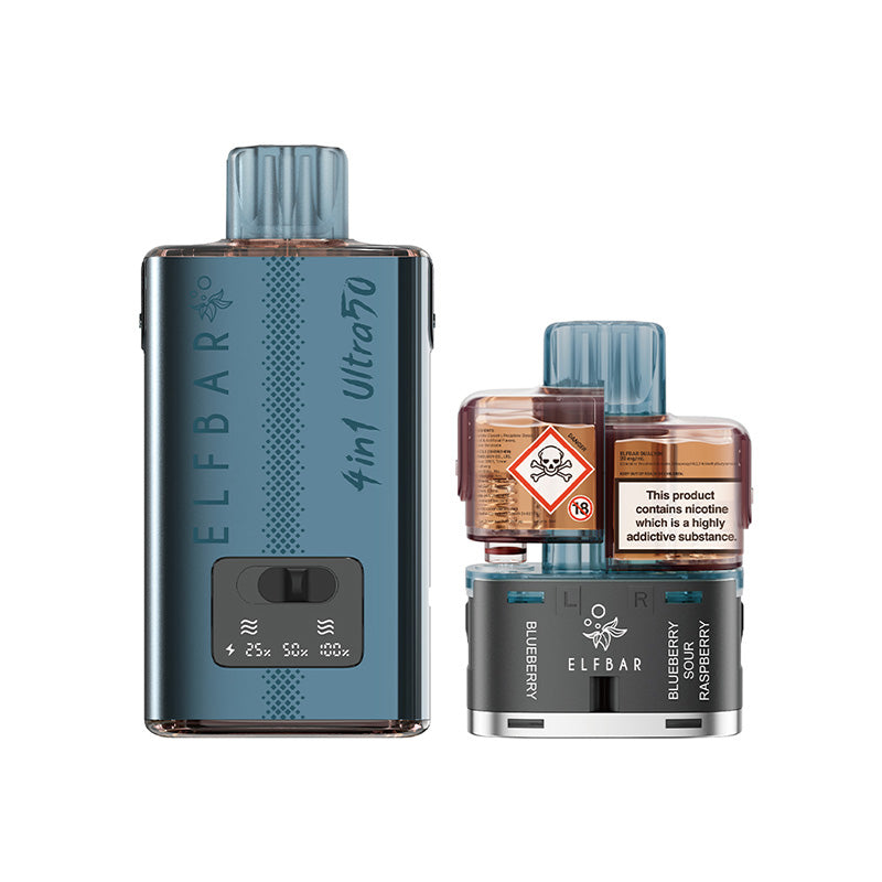 ELF BAR 4 in 1 Ultra50 Blueberry Edition Prefilled Pod Kit