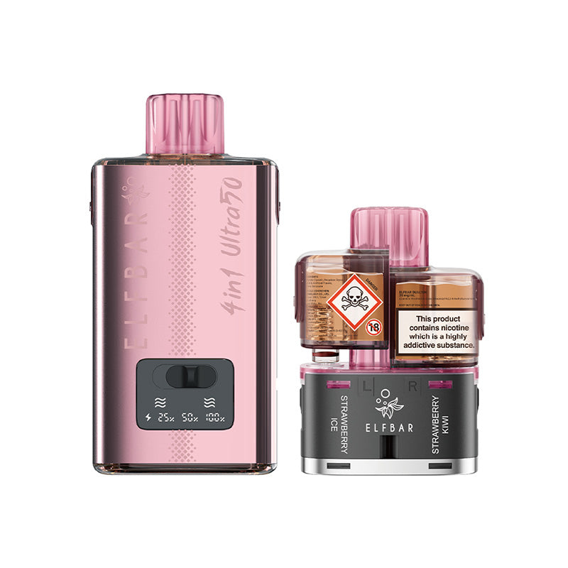 ELF BAR 4 in 1 Ultra50 Pink Edition Prefilled Pod Kit