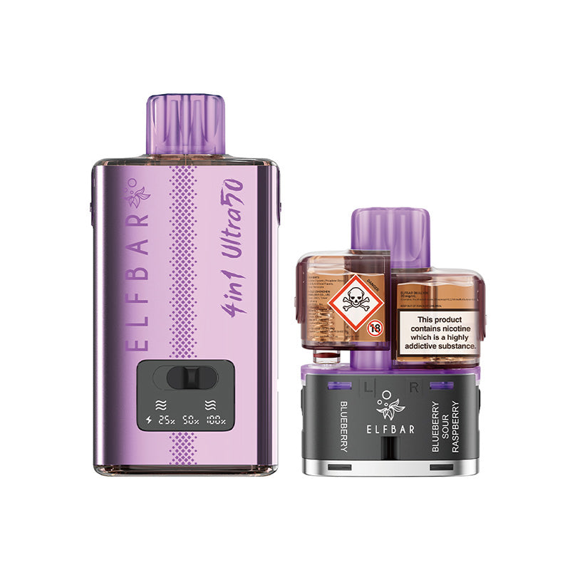 ELF BAR 4 in 1 Ultra50 Purple Edition Prefilled Pod Kit