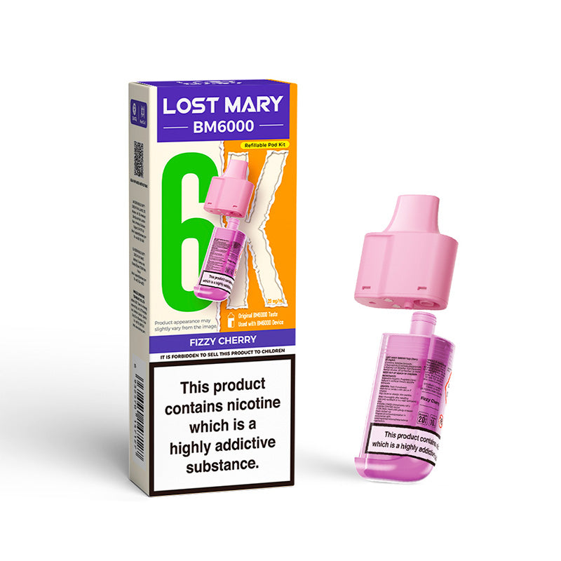 Lost Mary BM6000 Fizzy Cherry Prefilled Pod