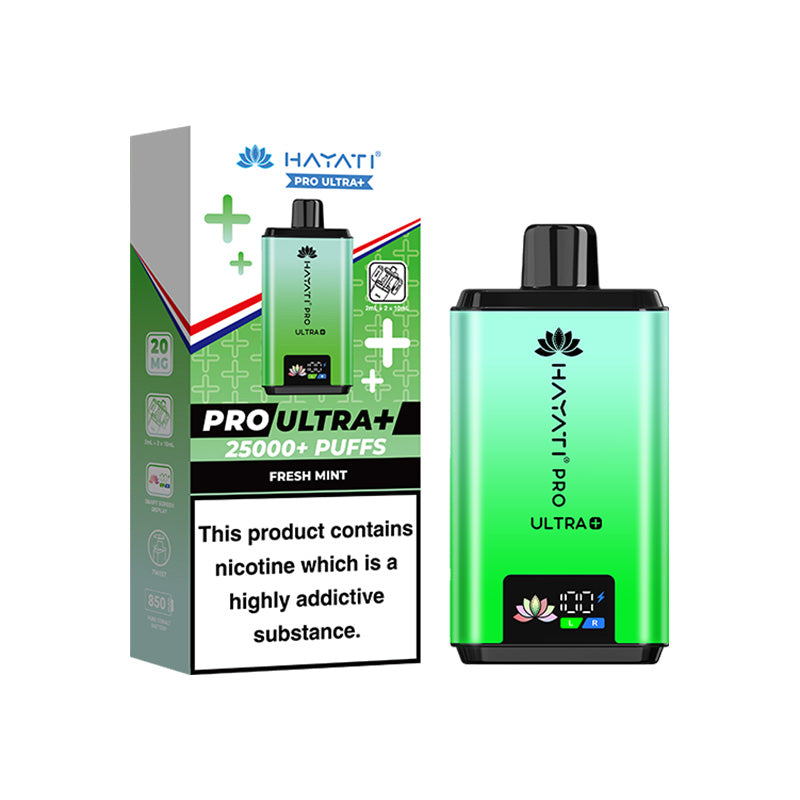 Hayati Pro Ultra+ 25K Fresh Mint Prefilled Pod Kit