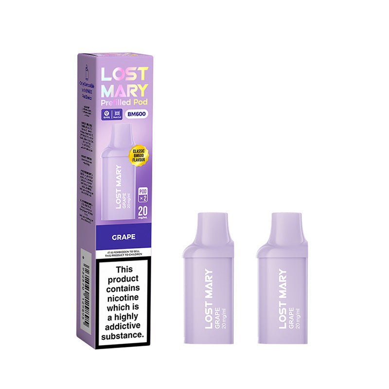 Lost Mary BM600 Grape Prefilled Pods 2 Pack