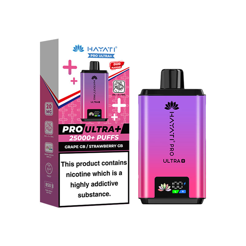 Hayati Pro Ultra+ 25K Grape GB / Strawberry GB Prefilled Pod Kit