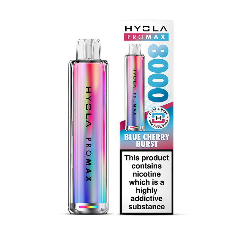 Hyola Pro Max 8000 Blue Cherry Burst Prefilled Pod Kit
