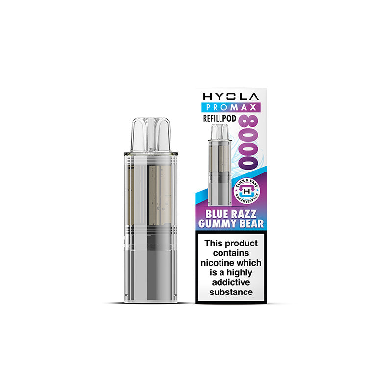 Hyola Pro Max 8000 Blue Razz Gummy Bear Prefilled Pod