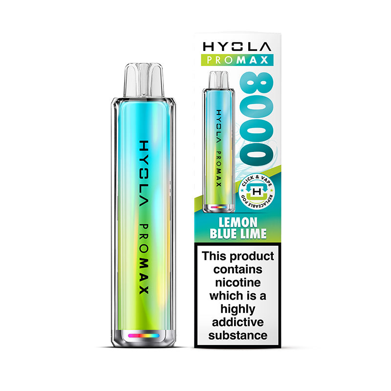 Hyola Pro Max 8000 Lemon Blue Lime Prefilled Pod Kit