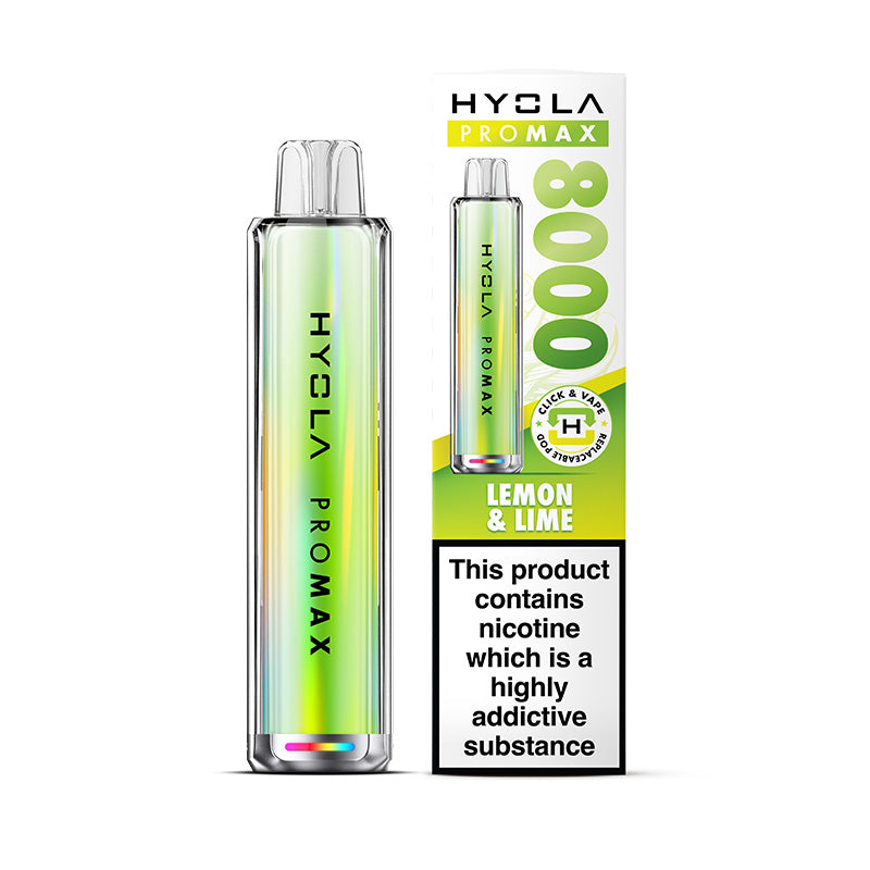 Hyola Pro Max 8000 Lemon & Lime Prefilled Pod Kit