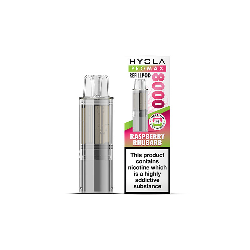 Hyola Pro Max 8000 Raspberry Rhubarb Prefilled Pod