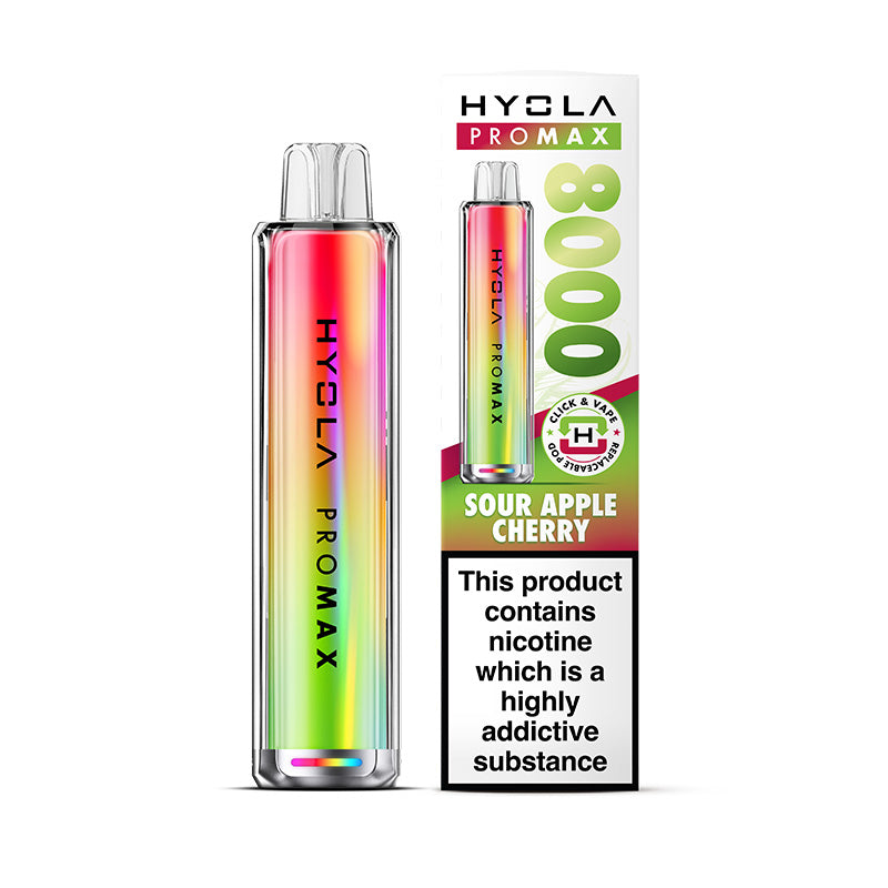 Hyola Pro Max 8000 Sour Apple Cherry Prefilled Pod Kit