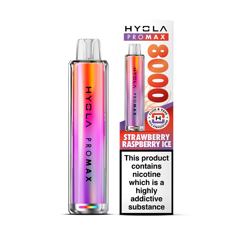 Hyola Pro Max 8000 Strawberry Raspberry Prefilled Pod Kit