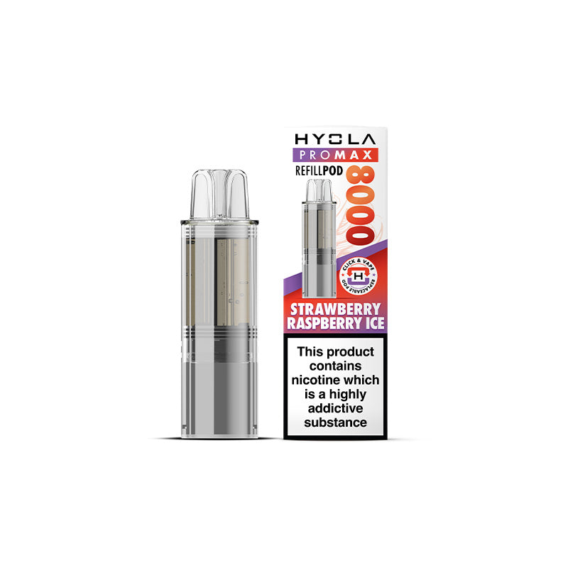 Hyola Pro Max 8000 Strawberry Raspberry Prefilled Pod