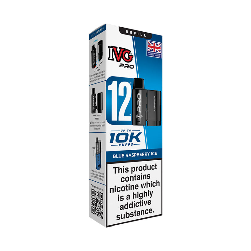IVG Pro 12 Blue Raspberry Ice Prefilled Pod
