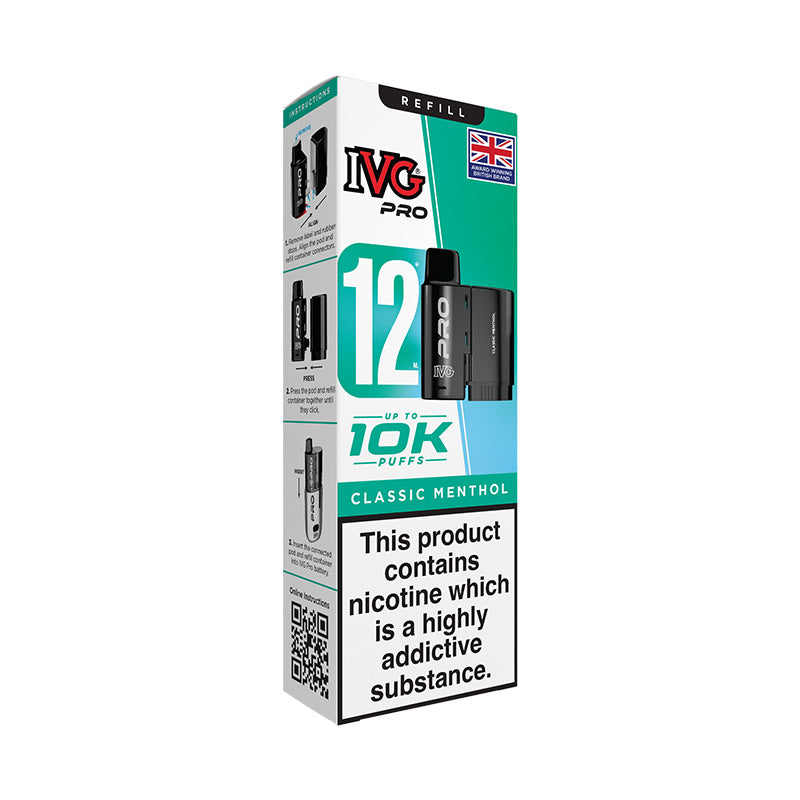 IVG Pro 12 Classic Menthol Prefilled Pod