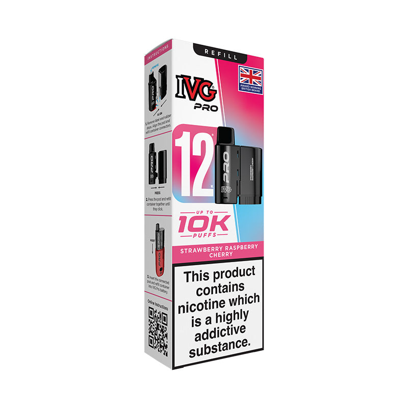 IVG Pro 12 Strawberry Raspberry Cherry Prefilled Pod