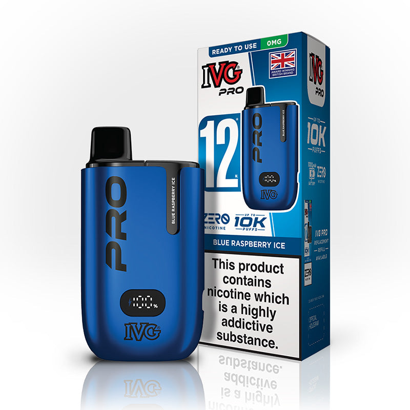 IVG Pro 12 Blue Raspberry Ice Prefilled Pod Kit