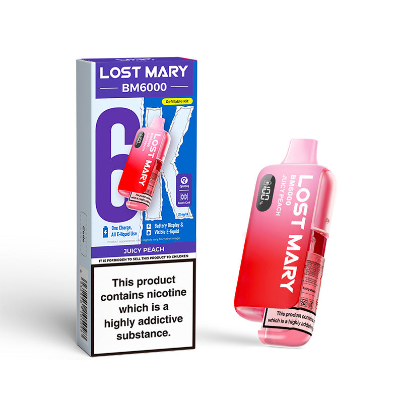 Lost Mary BM6000 Juicy Peach Prefilled Pod Kit