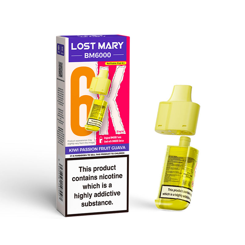Lost Mary BM6000 Kiwi Passion Fruit Guava Prefilled Pod