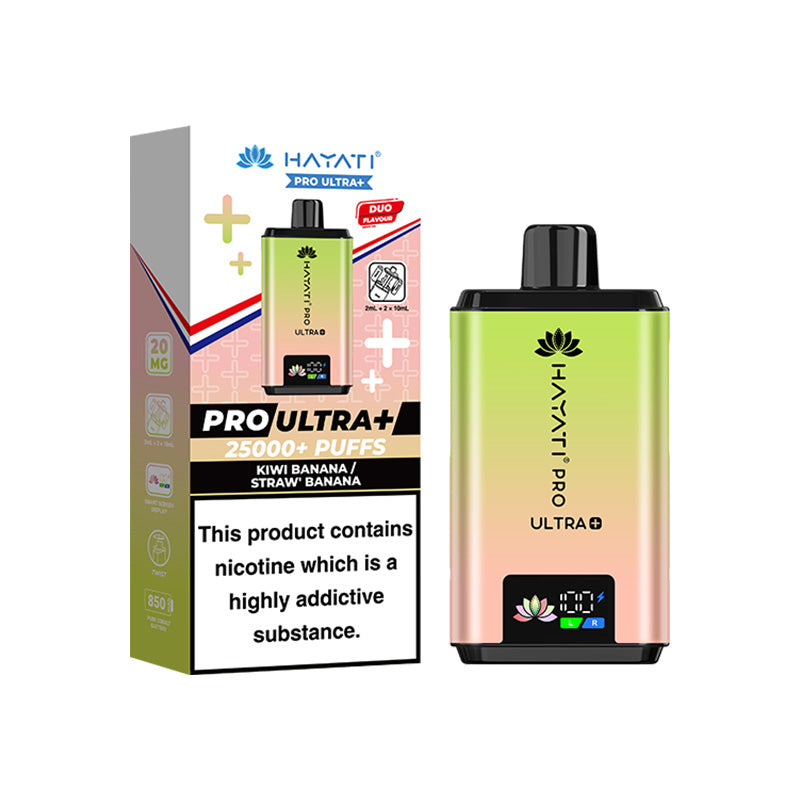 Hayati Pro Ultra+ 25K Kiwi Banana / Straw' Banana Prefilled Pod Kit