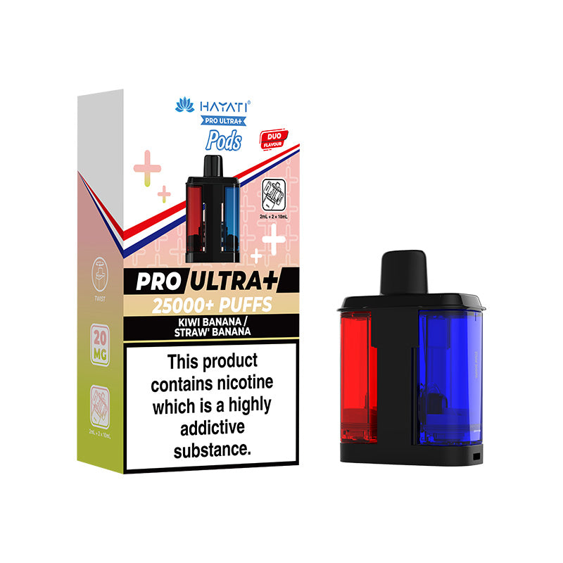 Hayati Pro Ultra+ 25K Kiwi Banana / Straw' Banana Prefilled Pod