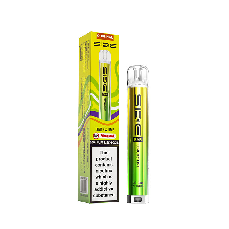 SKE Bar 600 Lemon Lime Prefilled Pod Kit
