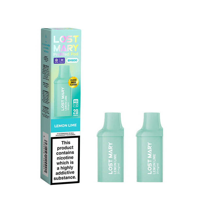 Lost Mary BM600 Lemon Lime Prefilled Pods 2 Pack