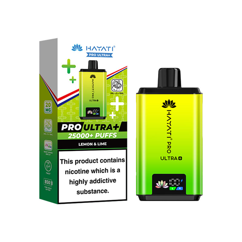 Hayati Pro Ultra+ 25K Lemon & Lime Prefilled Pod Kit