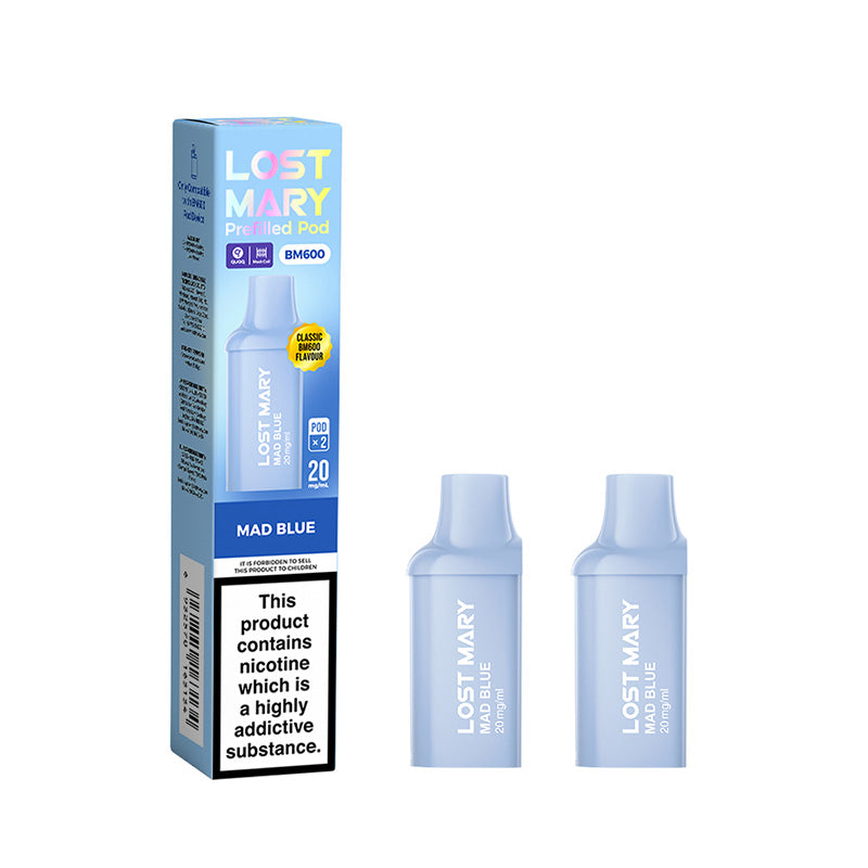 Lost Mary BM600 Mad Blue Prefilled Pods 2 Pack