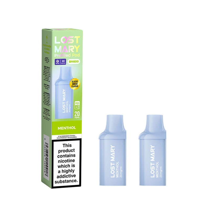 Lost Mary BM600 Menthol Prefilled Pods 2 Pack