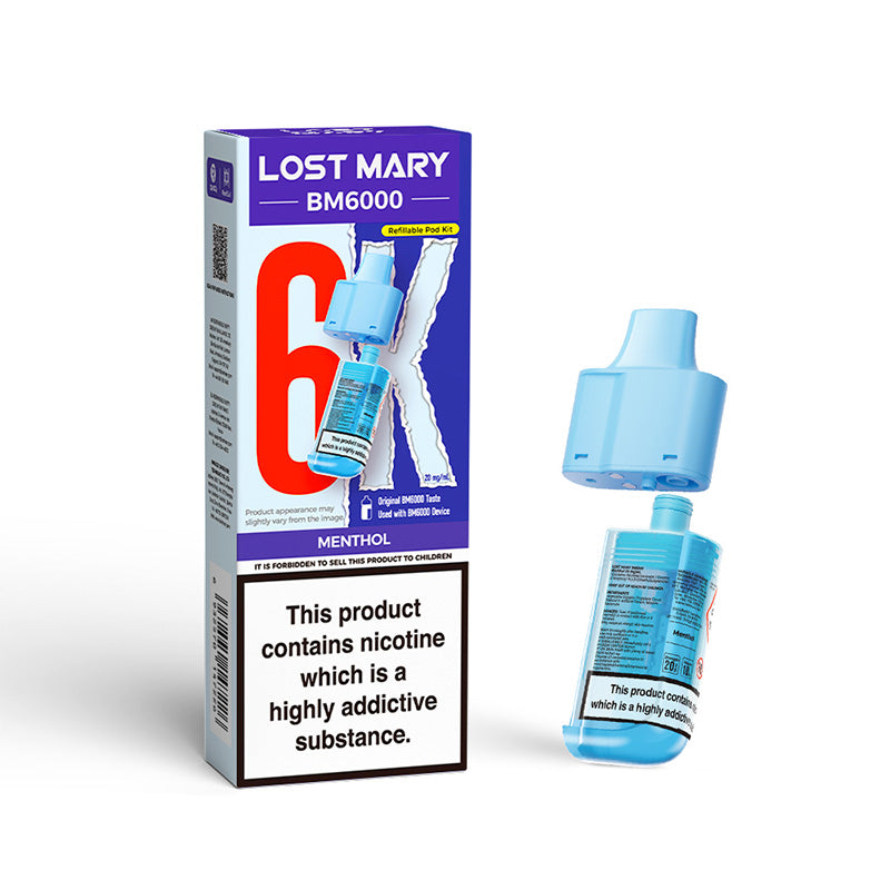 Lost Mary BM6000 Menthol Prefilled Pod