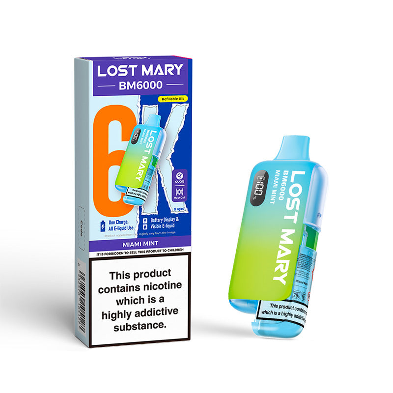 Lost Mary BM6000 Miami Mint Prefilled Pod Kit