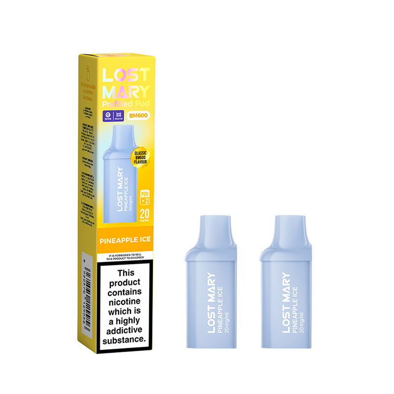 Lost Mary BM600 Pineapple Ice Prefilled Pods 2 Pack