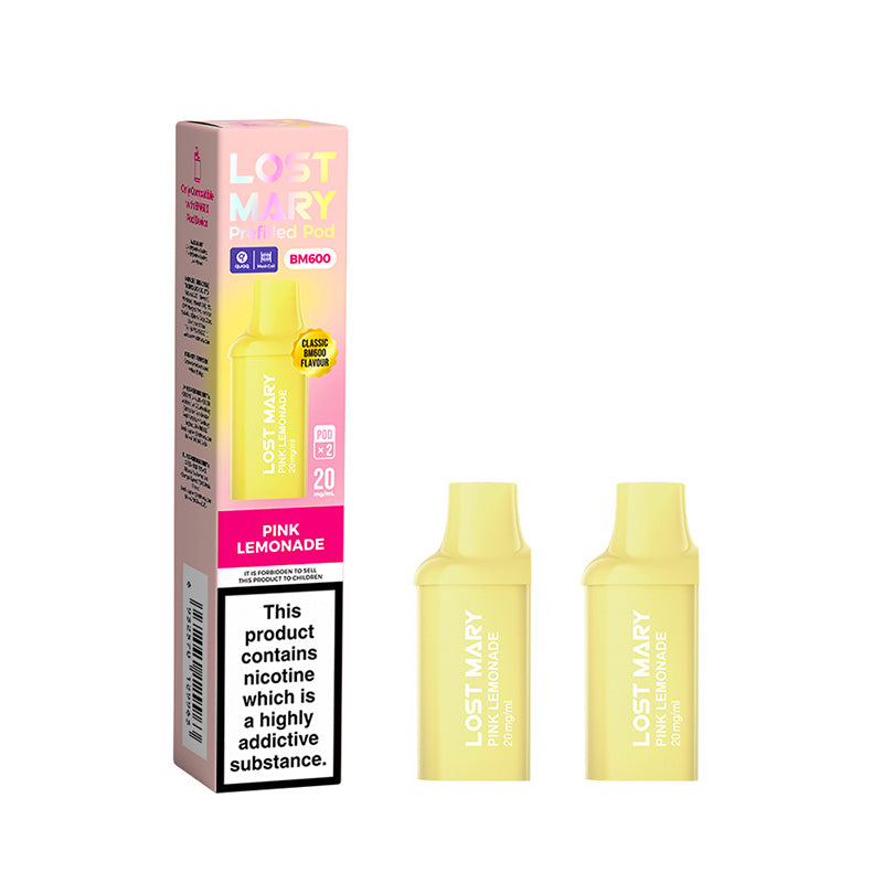 Lost Mary BM600 Pink Lemonade Prefilled Pods 2 Pack