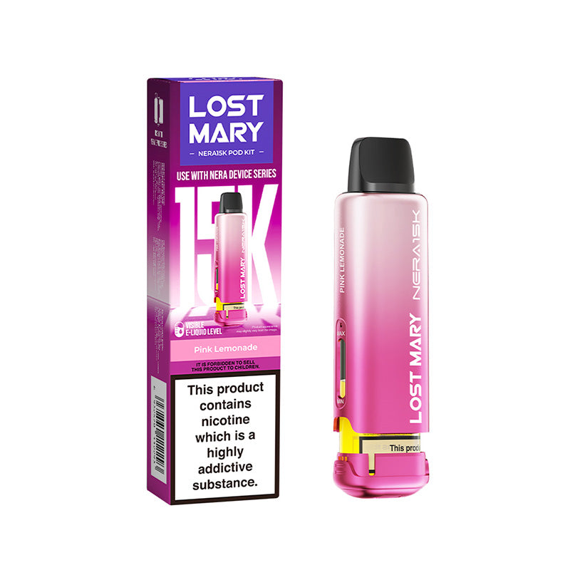Lost Mary NERA 15K Pink Lemonade Prefilled Pod